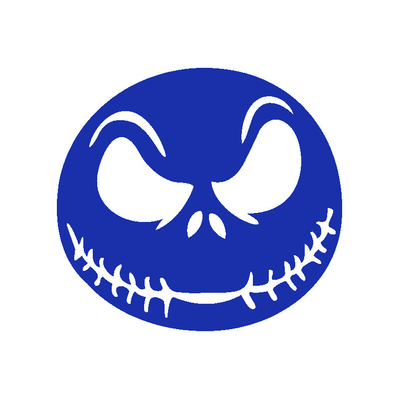 Halloween Scary Face Vinyl Decal | Aarna Kraft Canada Blue