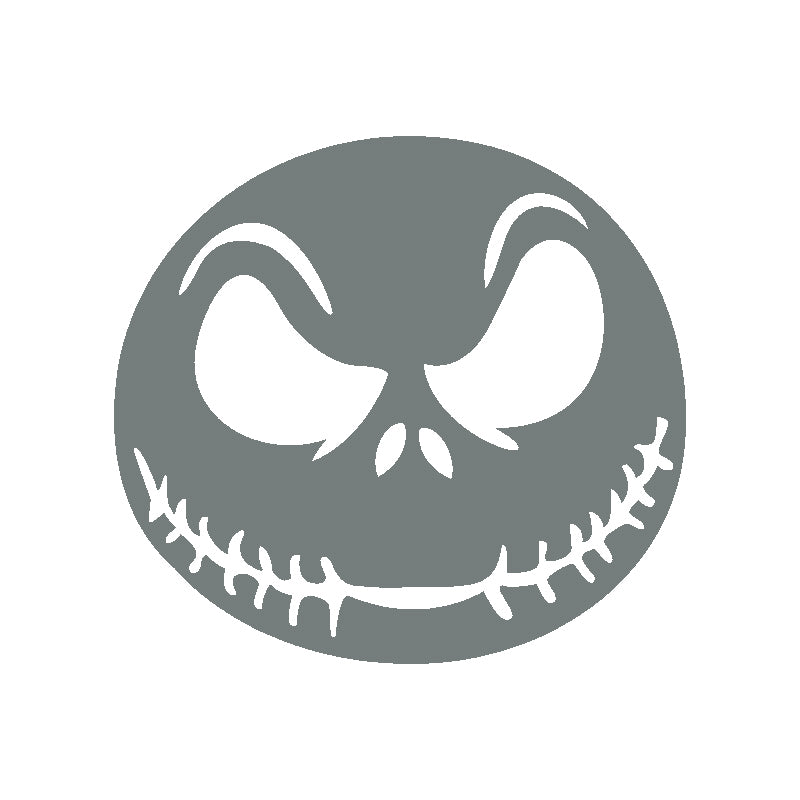 Halloween Scary Face Vinyl Decal | Aarna Kraft Canada Grey