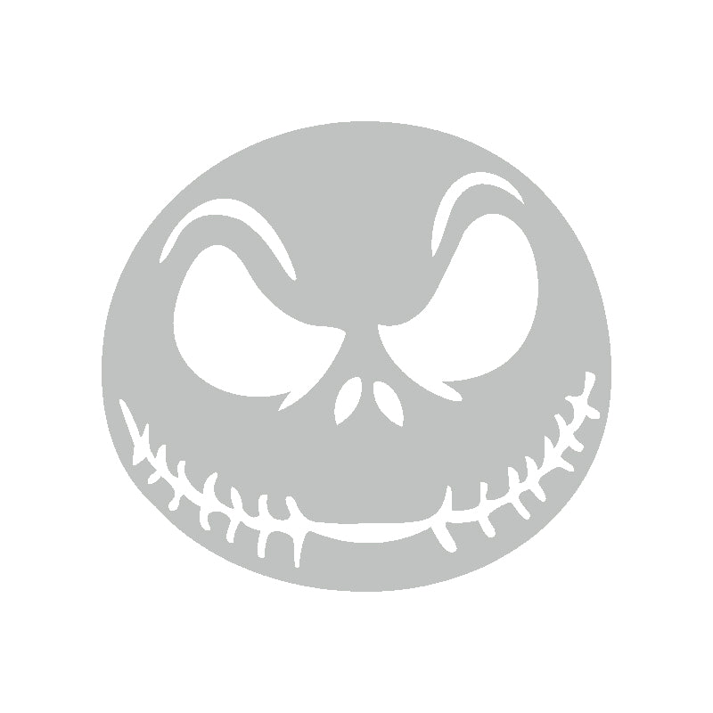 Halloween Scary Face Vinyl Decal | Aarna Kraft Canada Light Grey
