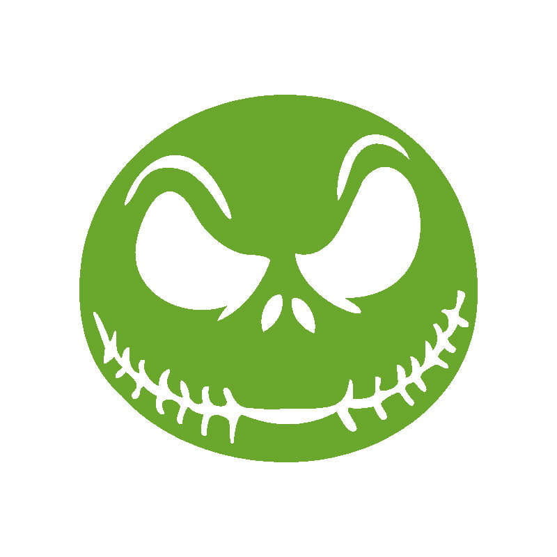 Halloween Scary Face Vinyl Decal | Aarna Kraft Canada Lime Green