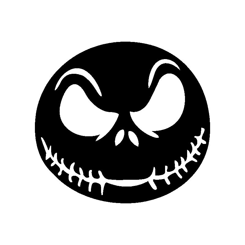 Halloween Scary Face Vinyl Decal | Aarna Kraft Canada Matte Black