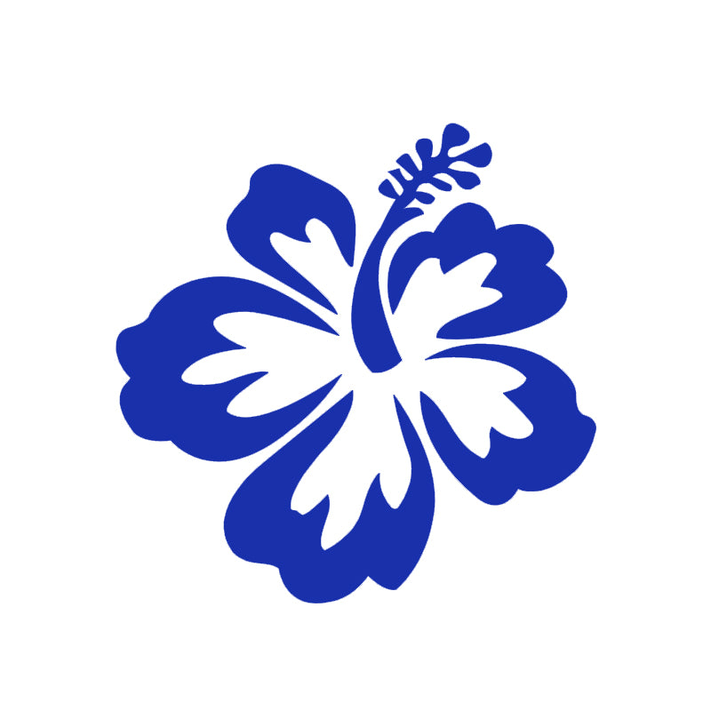 Hibiscus Flower Decal - Aloha Hawaii | Vinyl Sticker | Aarna Kraft Canada Blue