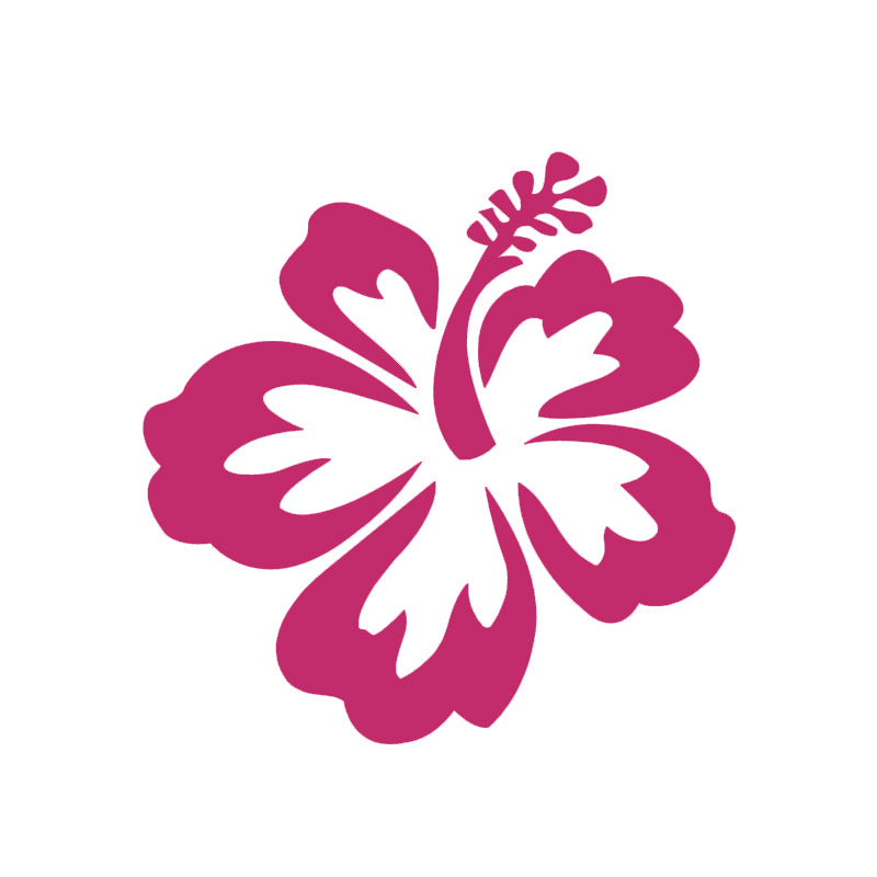 Hibiscus Flower Decal - Aloha Hawaii | Vinyl Sticker | Aarna Kraft Canada Hot Pink