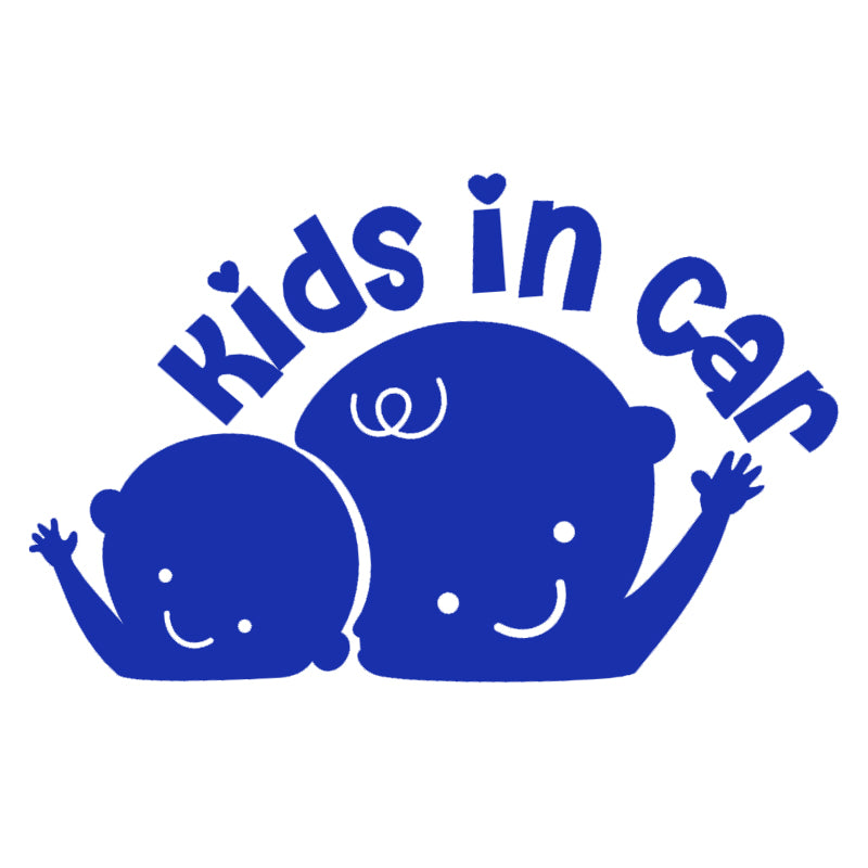 Kids In Car Vinyl Decal | Aarna Kraft Canada Dark Blue