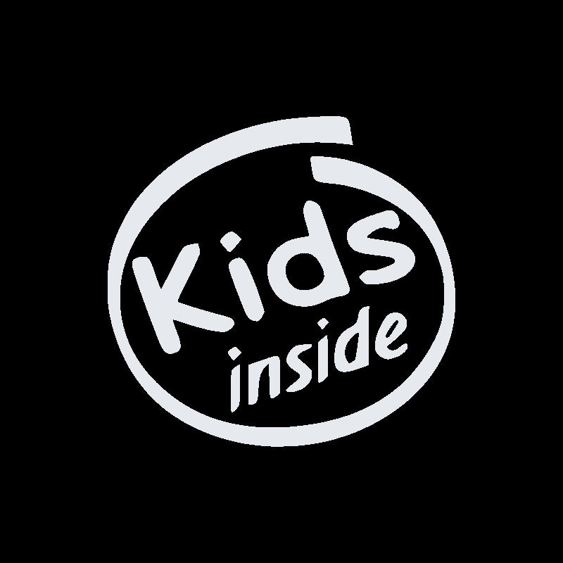 Kids Inside Vinyl Decal | Funny Baby on Board Car Sticker | Aarna Kraft Canada (Matte White)