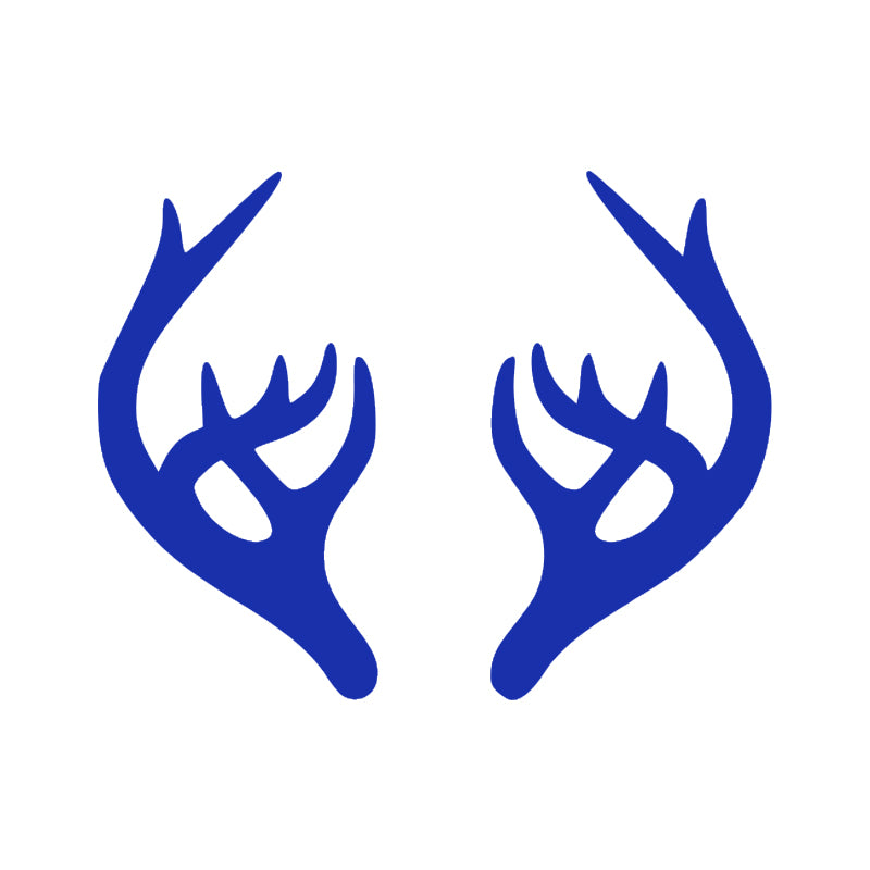 Moose Antler Decal - Single | Wildlife & Hunting Vinyl Sticker | Aarna Kraft Canada Blue