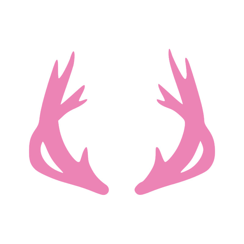 Moose Antler Decal - Trophy Rack | Wildlife & Hunting Vinyl Sticker | Aarna Kraft Canada - Baby Pink