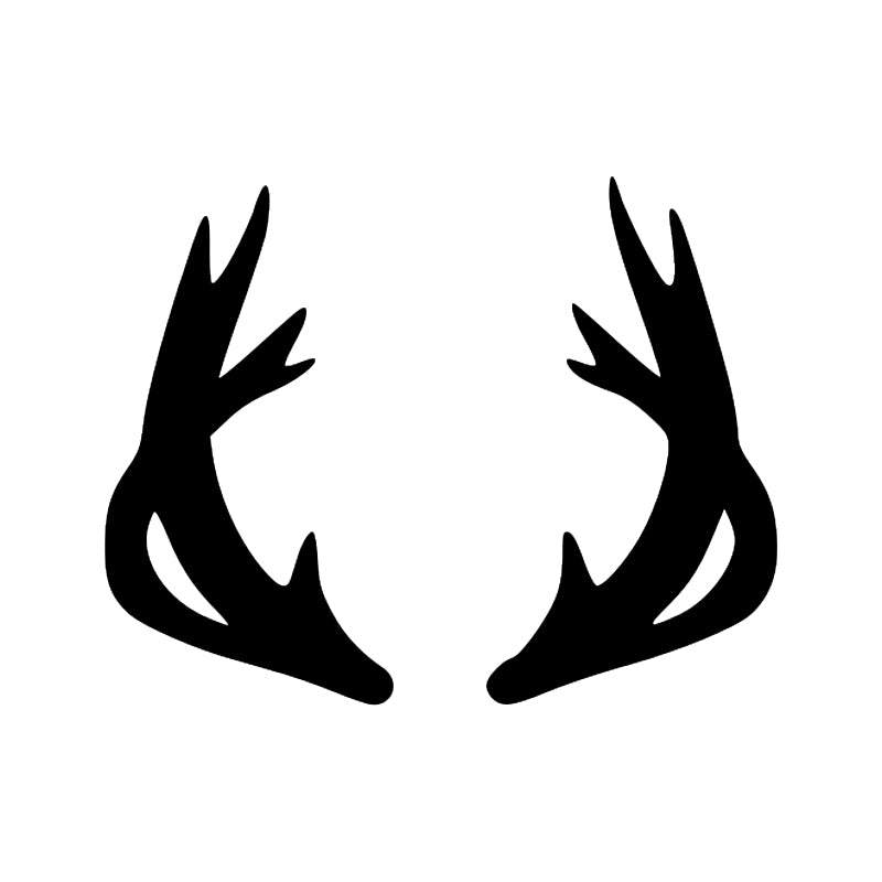 Moose Antler Decal - Trophy Rack | Wildlife & Hunting Vinyl Sticker | Aarna Kraft Canada - Black
