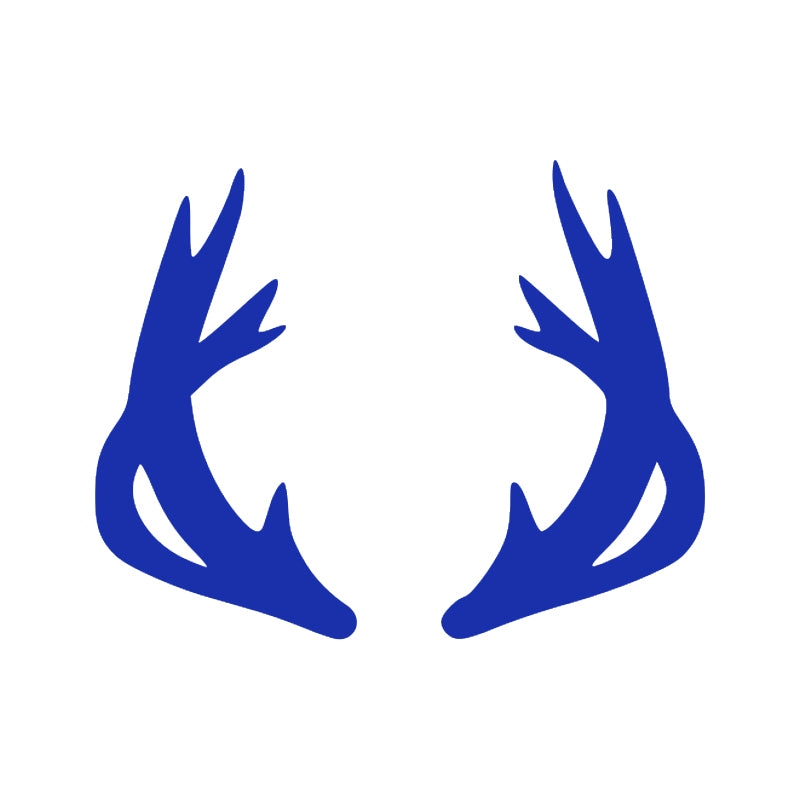 Moose Antler Decal - Trophy Rack | Wildlife & Hunting Vinyl Sticker | Aarna Kraft Canada - Blue
