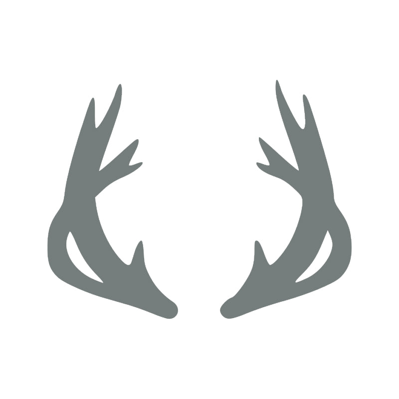 Moose Antler Decal - Trophy Rack | Wildlife & Hunting Vinyl Sticker | Aarna Kraft Canada - Grey