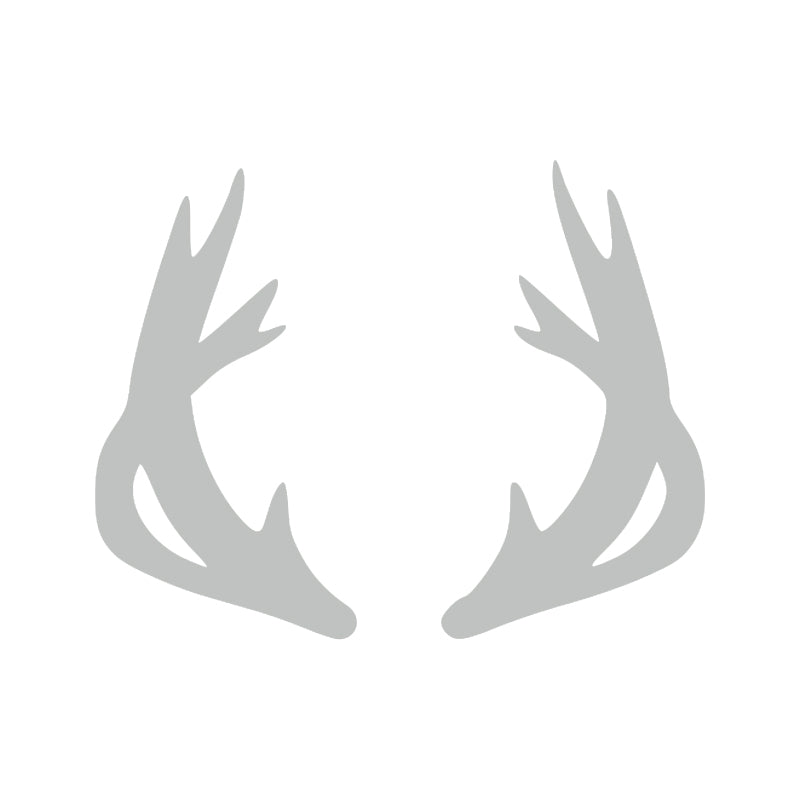 Moose Antler Decal - Trophy Rack | Wildlife & Hunting Vinyl Sticker | Aarna Kraft Canada - Light Grey