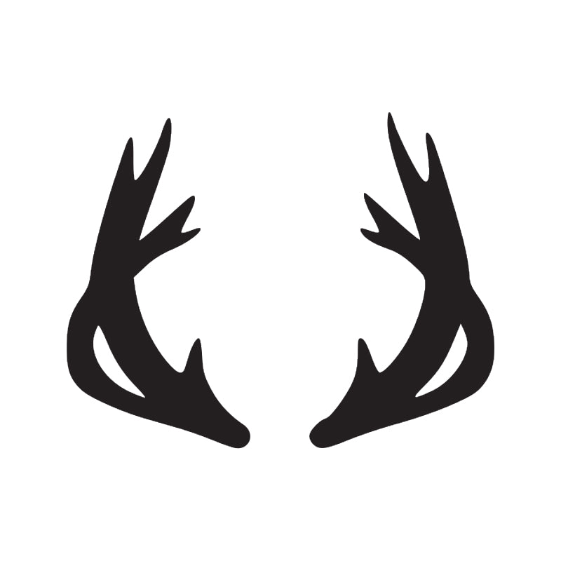Moose Antler Decal - Trophy Rack | Wildlife & Hunting Vinyl Sticker | Aarna Kraft Canada - Matte Black
