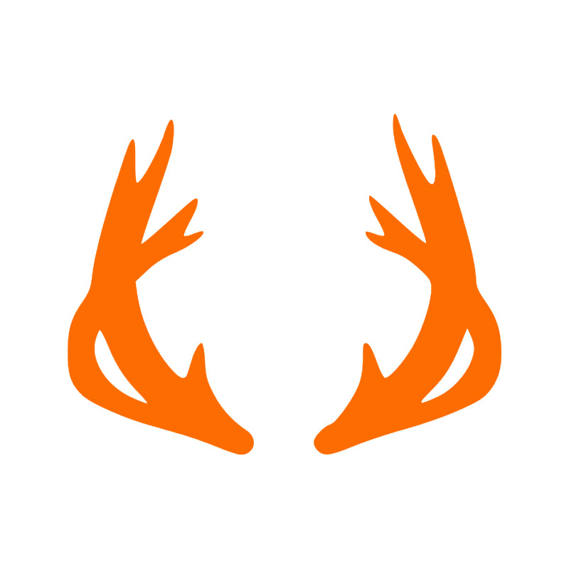 Moose Antler Decal - Trophy Rack | Wildlife & Hunting Vinyl Sticker | Aarna Kraft Canada - Orange