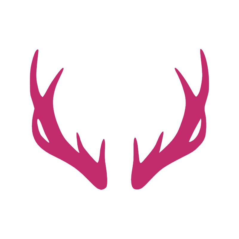 Moose Silhouette Decal - Wildlife & Hunting Vinyl Sticker | Aarna Kraft Canada Hot Pink