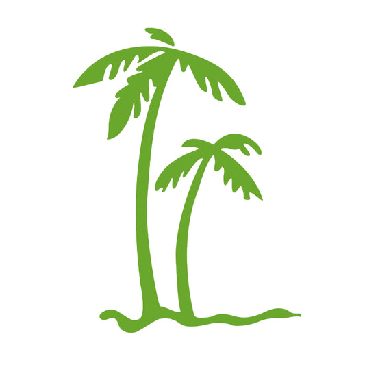 Palm Tree Decal - Tropical Beach | Vinyl Sticker | Aarna Kraft Canada Lime Green