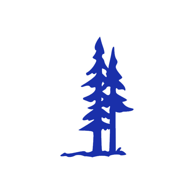 Pine Tree Decal - Evergreen Forest | Vinyl Sticker | Aarna Kraft Canada Blue