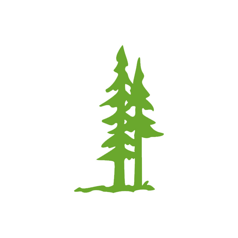 Pine Tree Decal - Evergreen Forest | Vinyl Sticker | Aarna Kraft Canada Lime Green