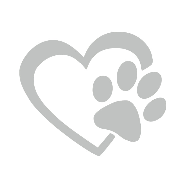 Puppy Love Dog Paw Vinyl Decal | Dog Lover Car Sticker | Aarna Kraft Canada - Light Grey