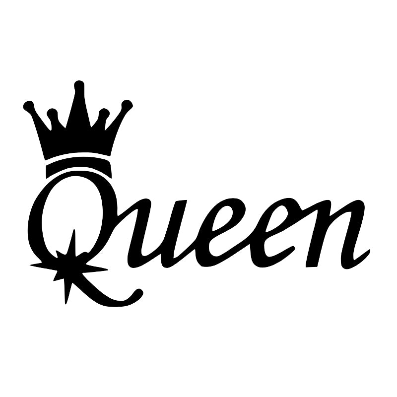 Queen Styling Vinyl Decal | Aarna Kraft Canada Black