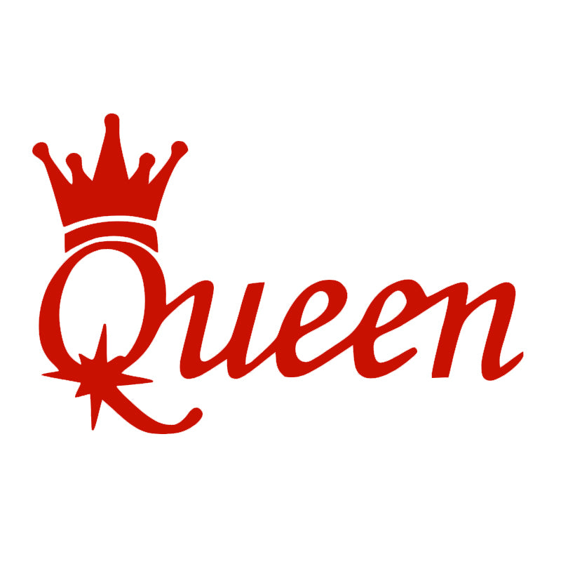 Queen Styling Vinyl Decal | Aarna Kraft Canada Brimstone Red