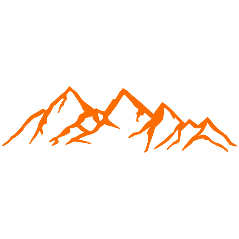 Rocky Mountain Vinyl Decal | Aarna Kraft Canada Orange