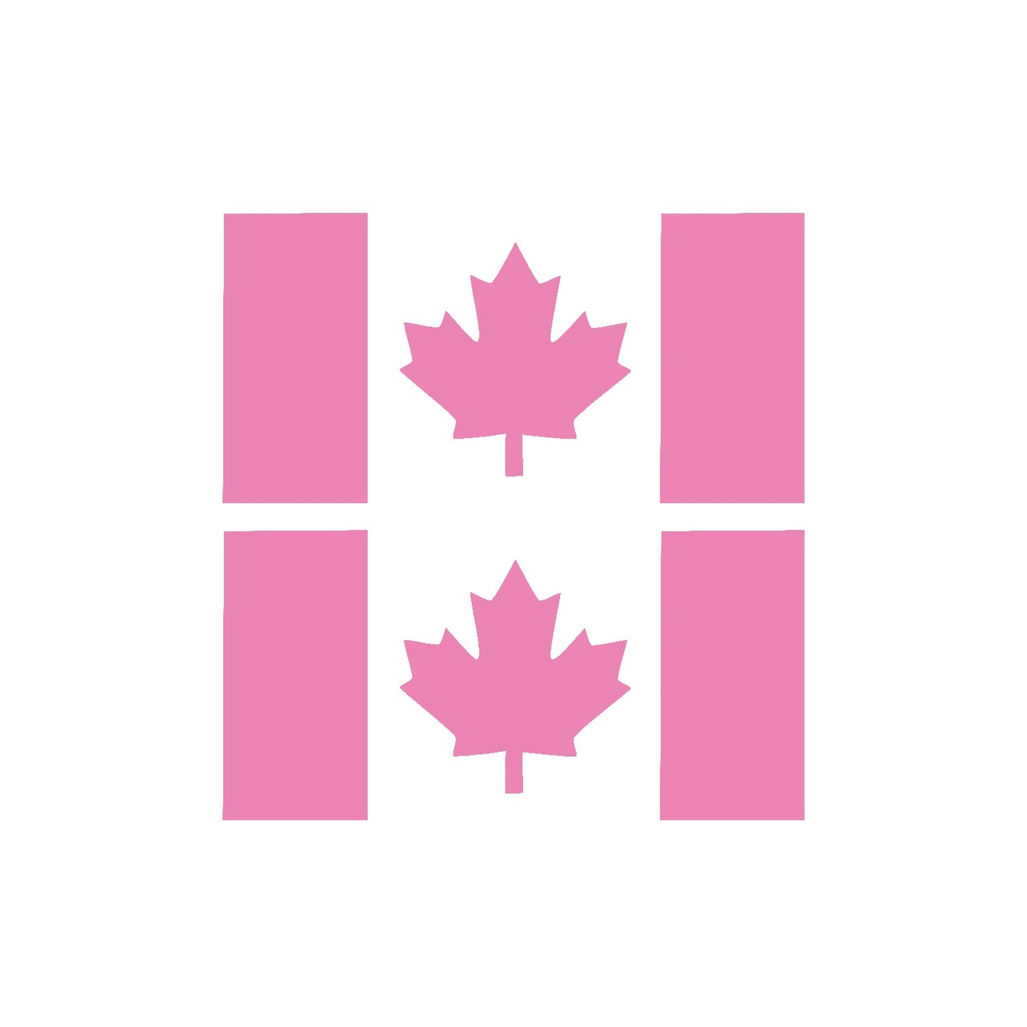 Canada Flag Vinyl Decal 2 Pack – Small Stem Die-Cut Outdoor Stickers