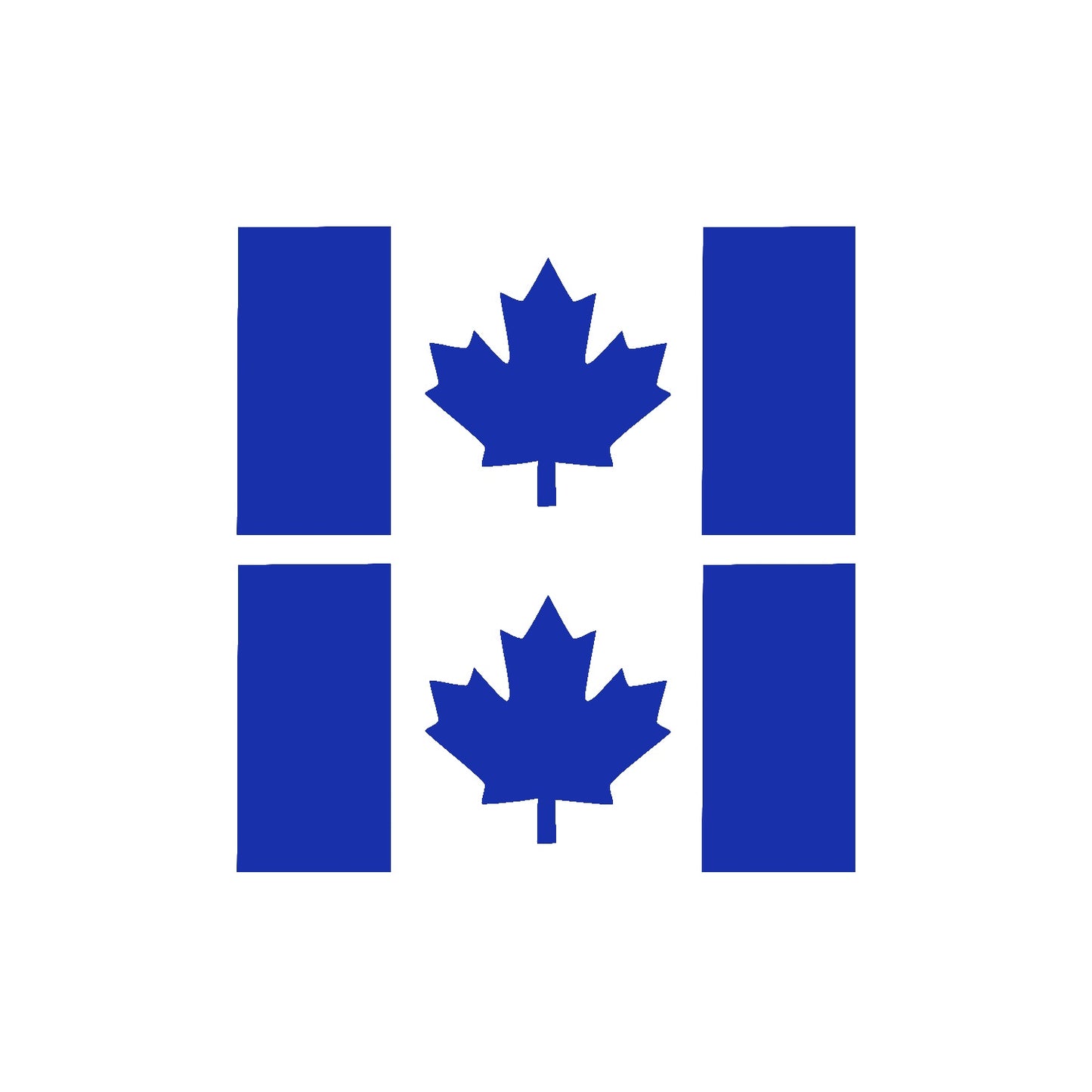 Canada Flag Vinyl Decal 2 Pack – Small Stem Die-Cut Outdoor Stickers