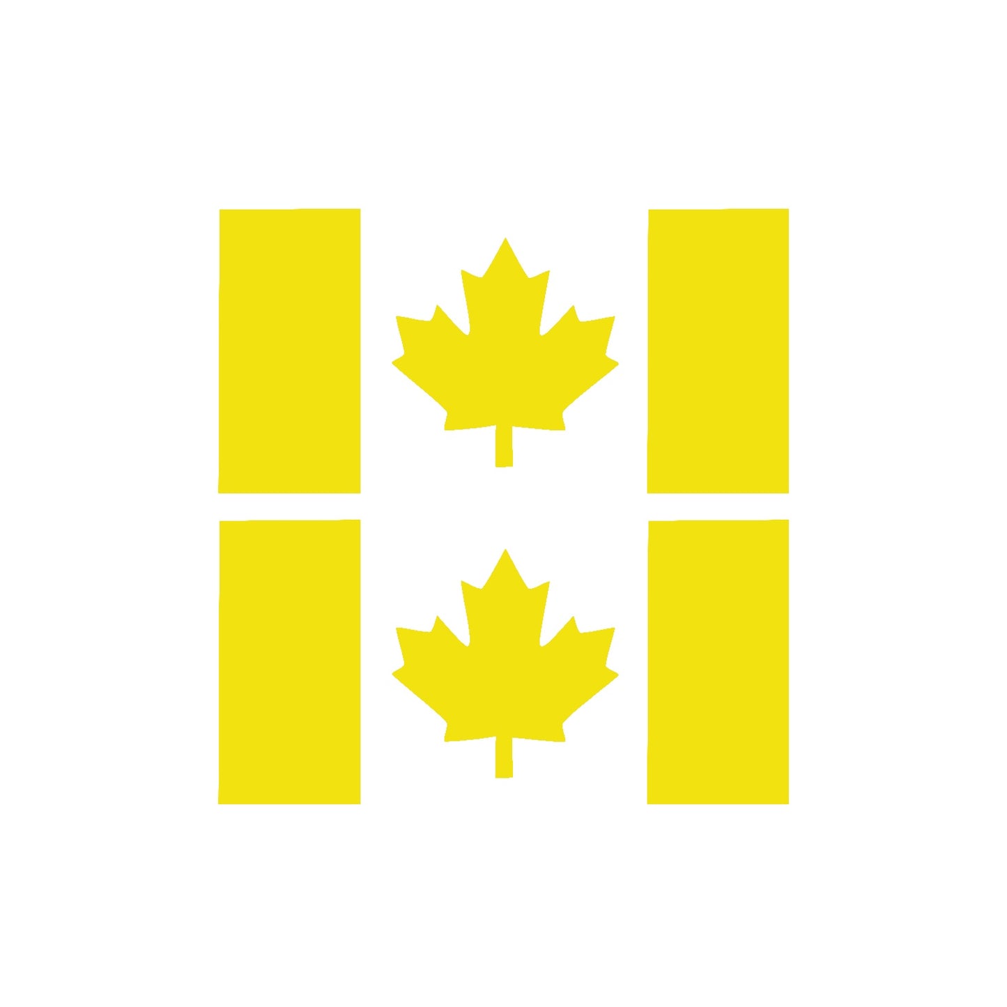 Canada Flag Vinyl Decal 2 Pack – Small Stem Die-Cut Outdoor Stickers