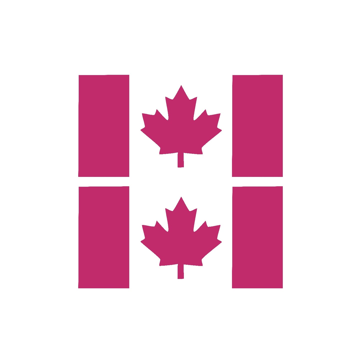 Canada Flag Vinyl Decal 2 Pack – Small Stem Die-Cut Outdoor Stickers