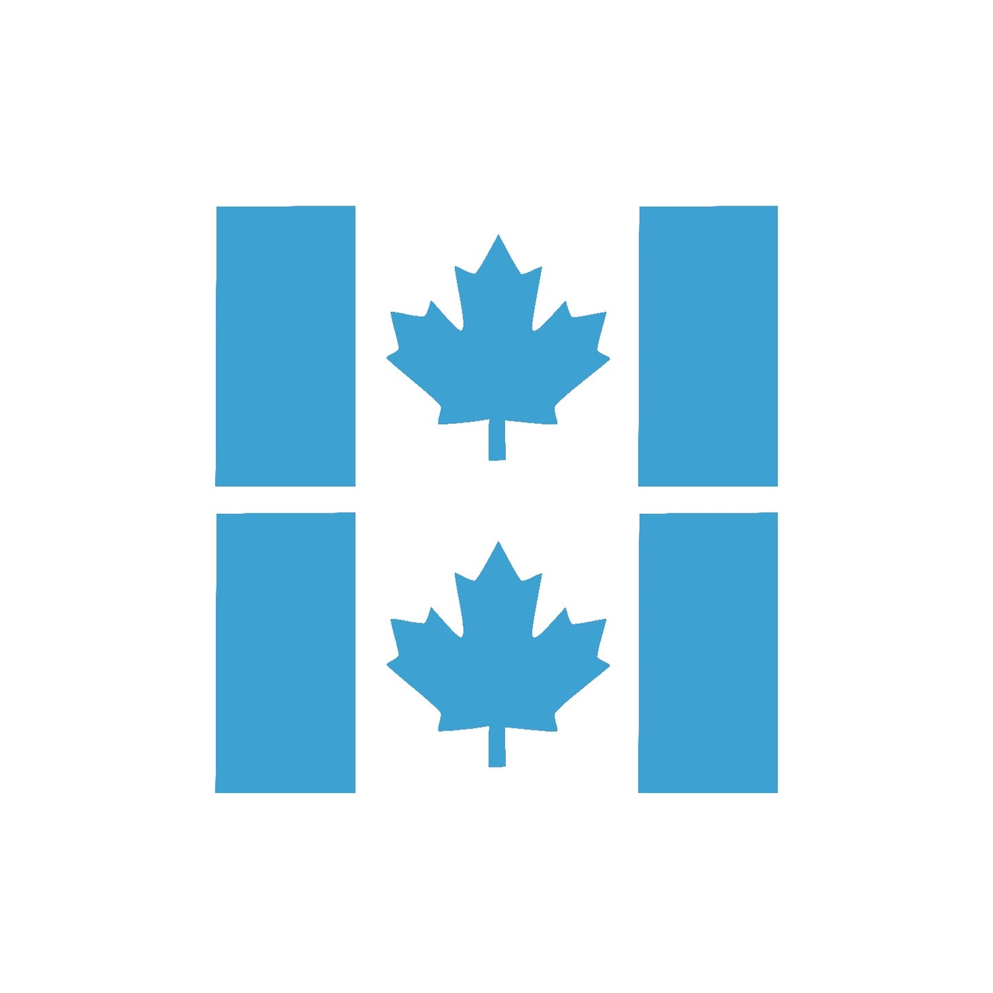 Canada Flag Vinyl Decal 2 Pack – Small Stem Die-Cut Outdoor Stickers