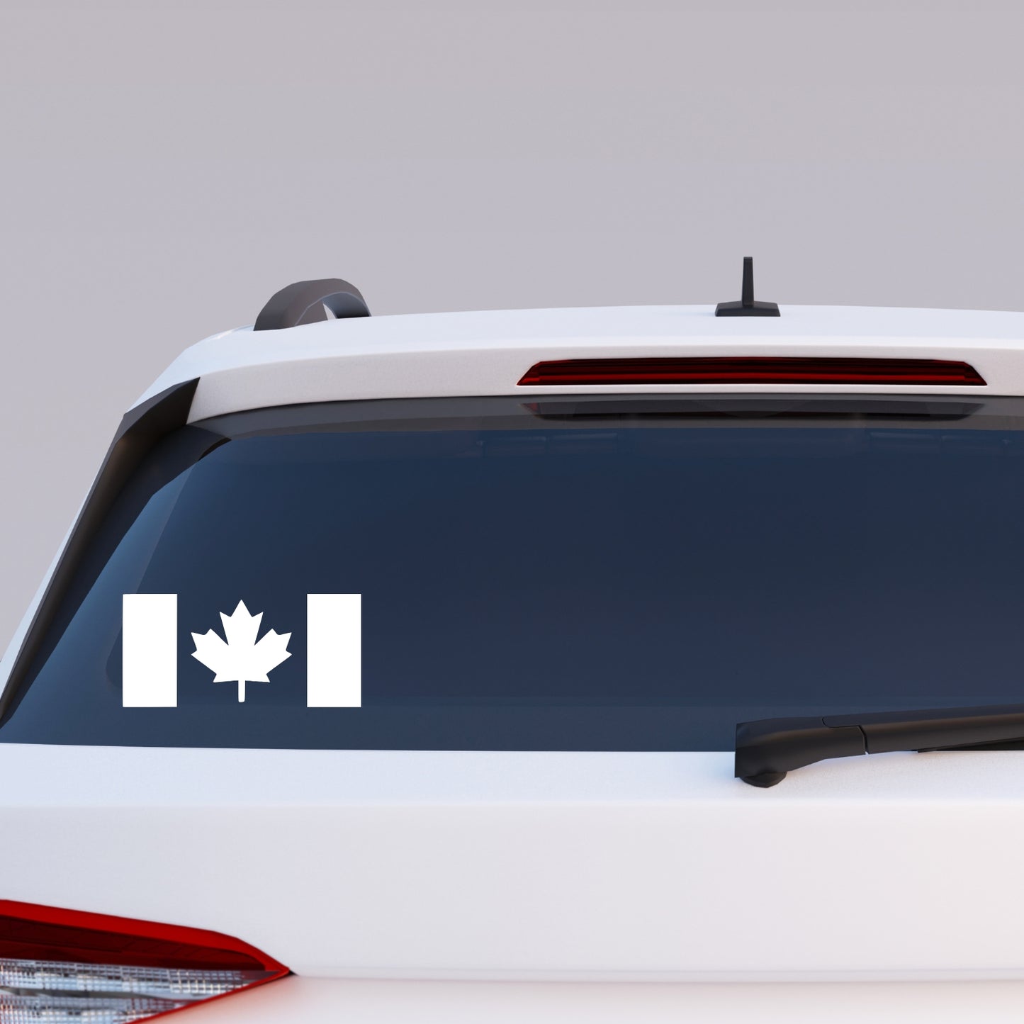 Thick Stem Canada Flag Vinyl Decal – – Vehicle Application