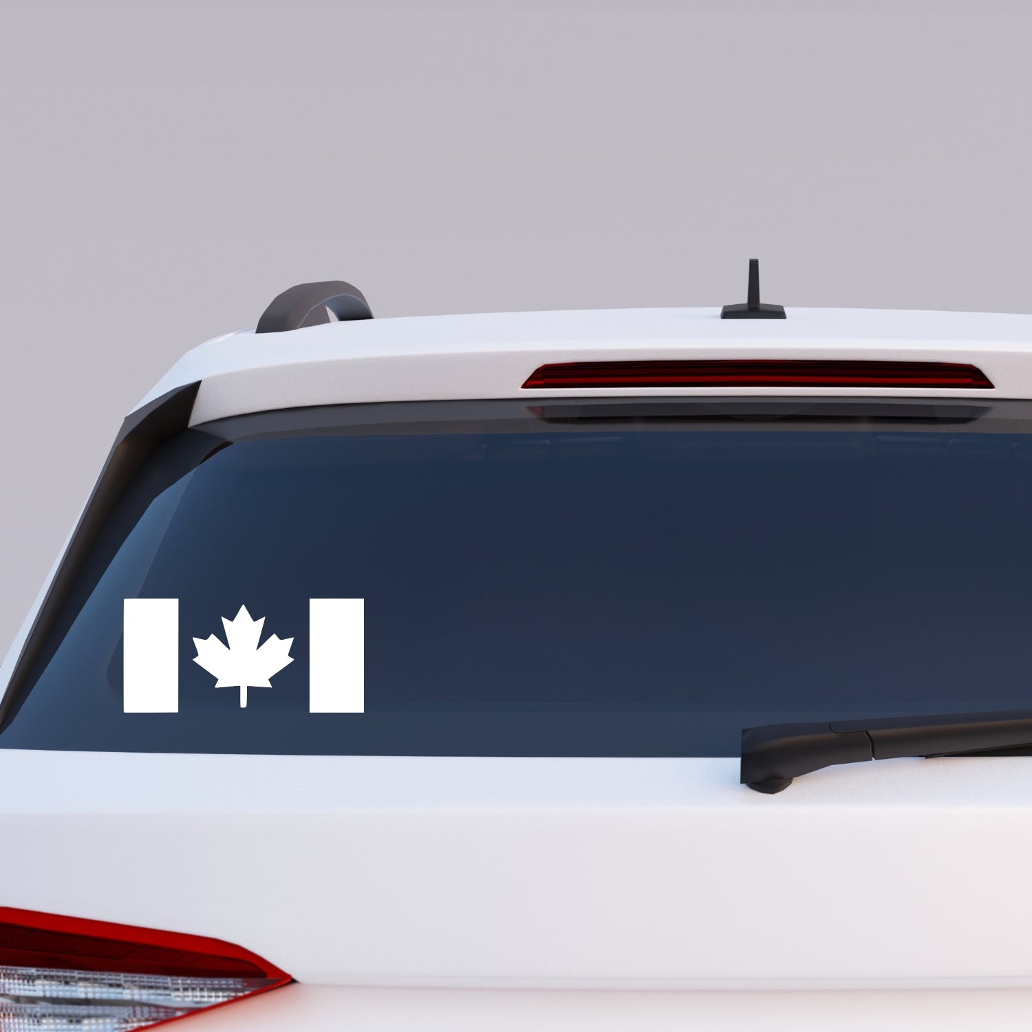 Thick Stem Canada Flag Vinyl Decal – – Vehicle Application