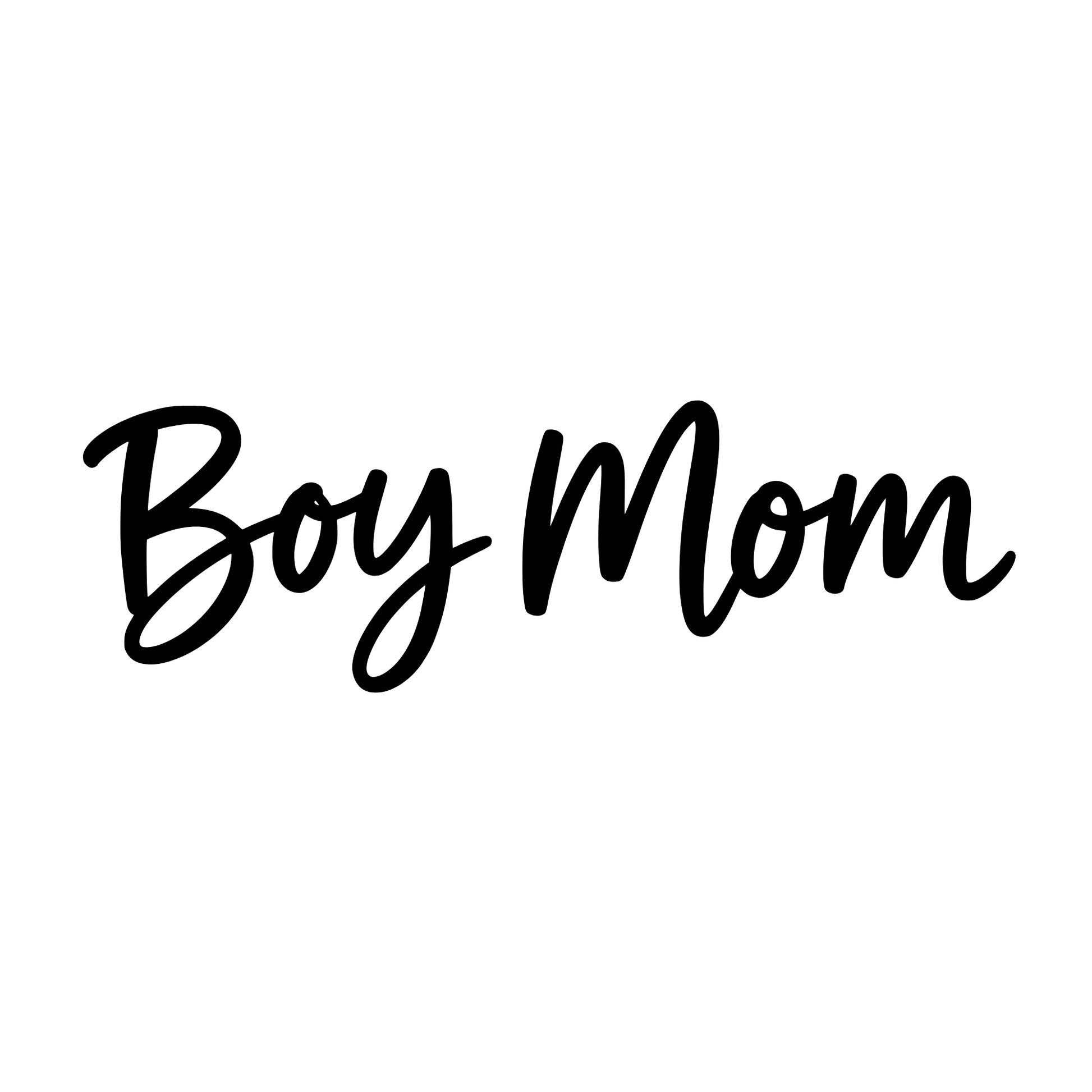 Black Boy Mom car decal