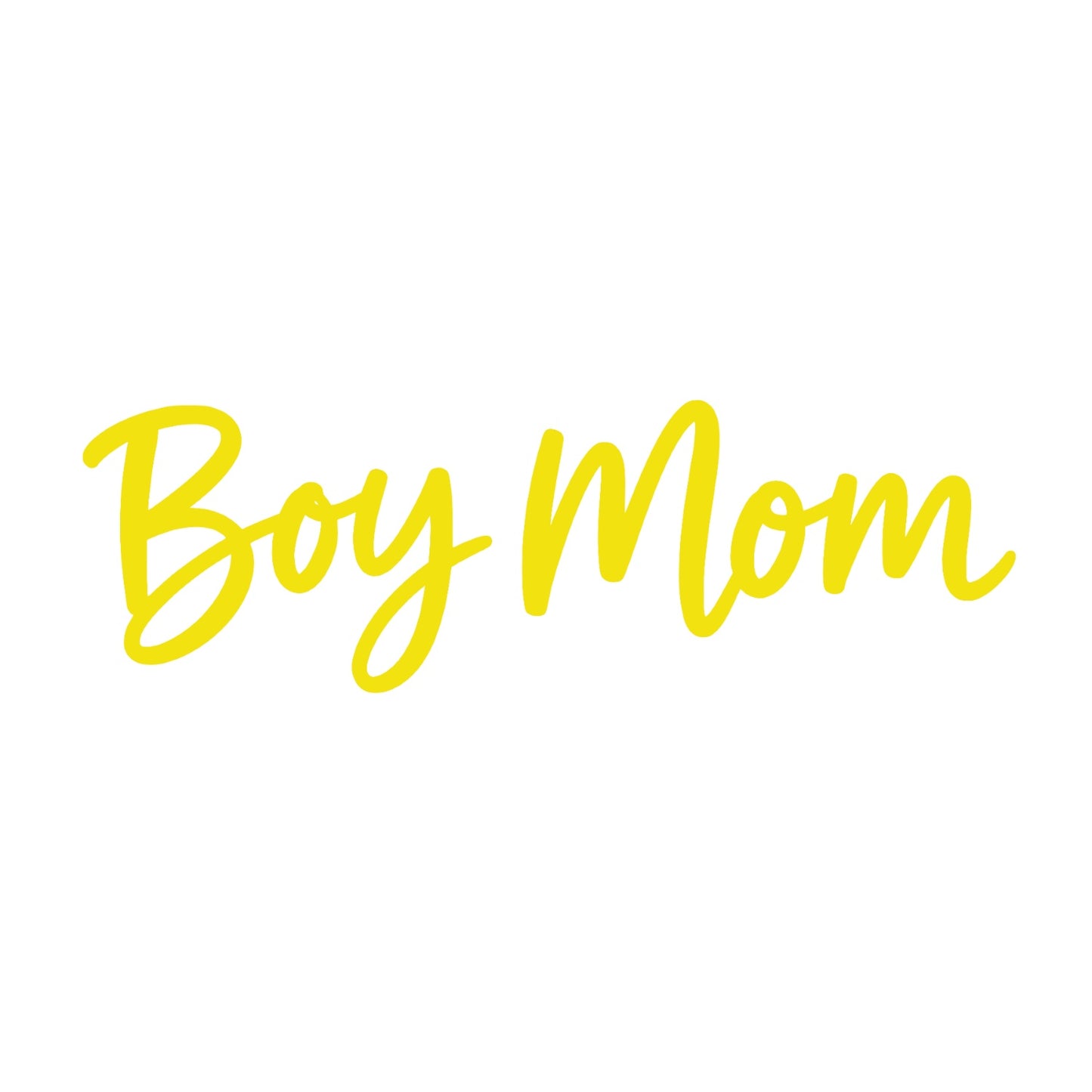Brimstone Yellow Boy Mom car decal