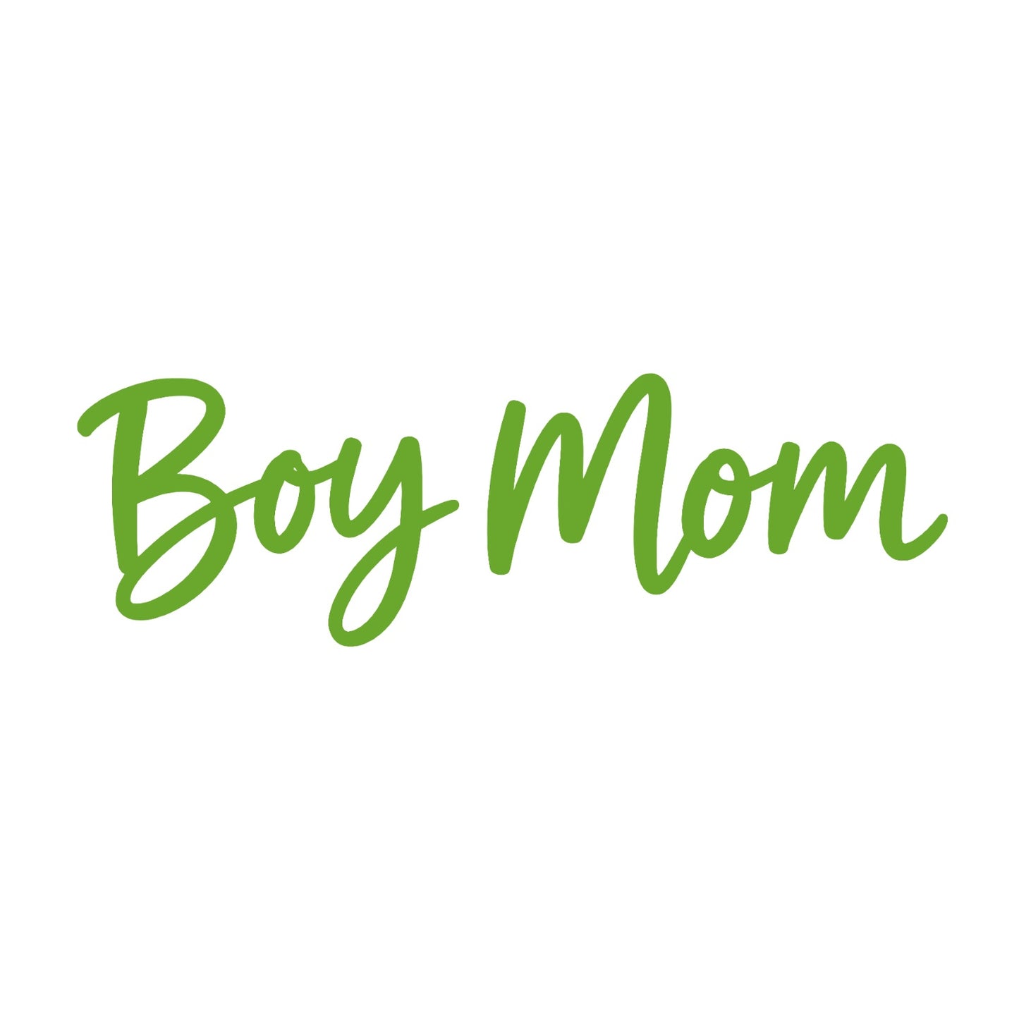 Lime Green Boy Mom car decal