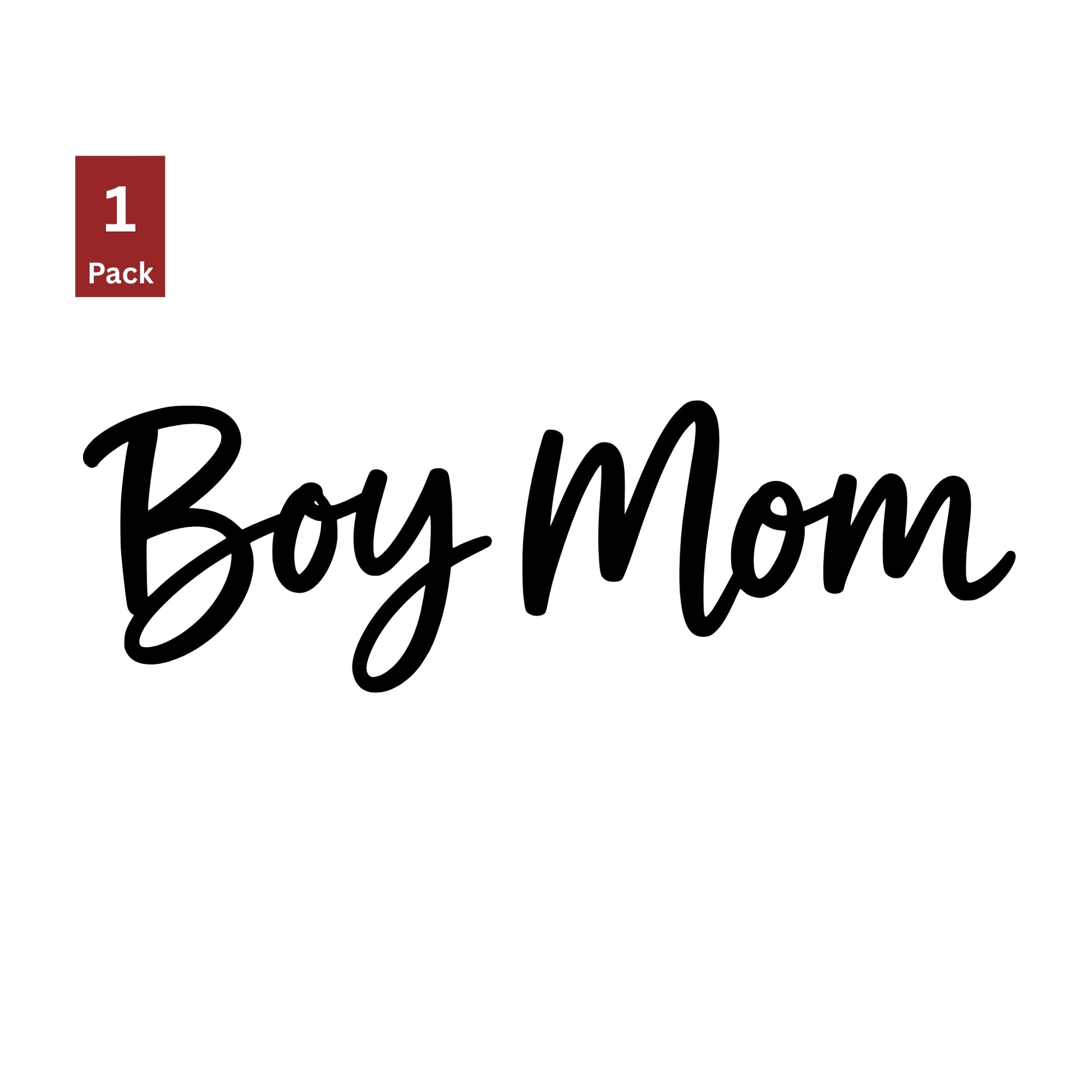 Black Boy Mom car decal vinyl window sticker – 1 pack