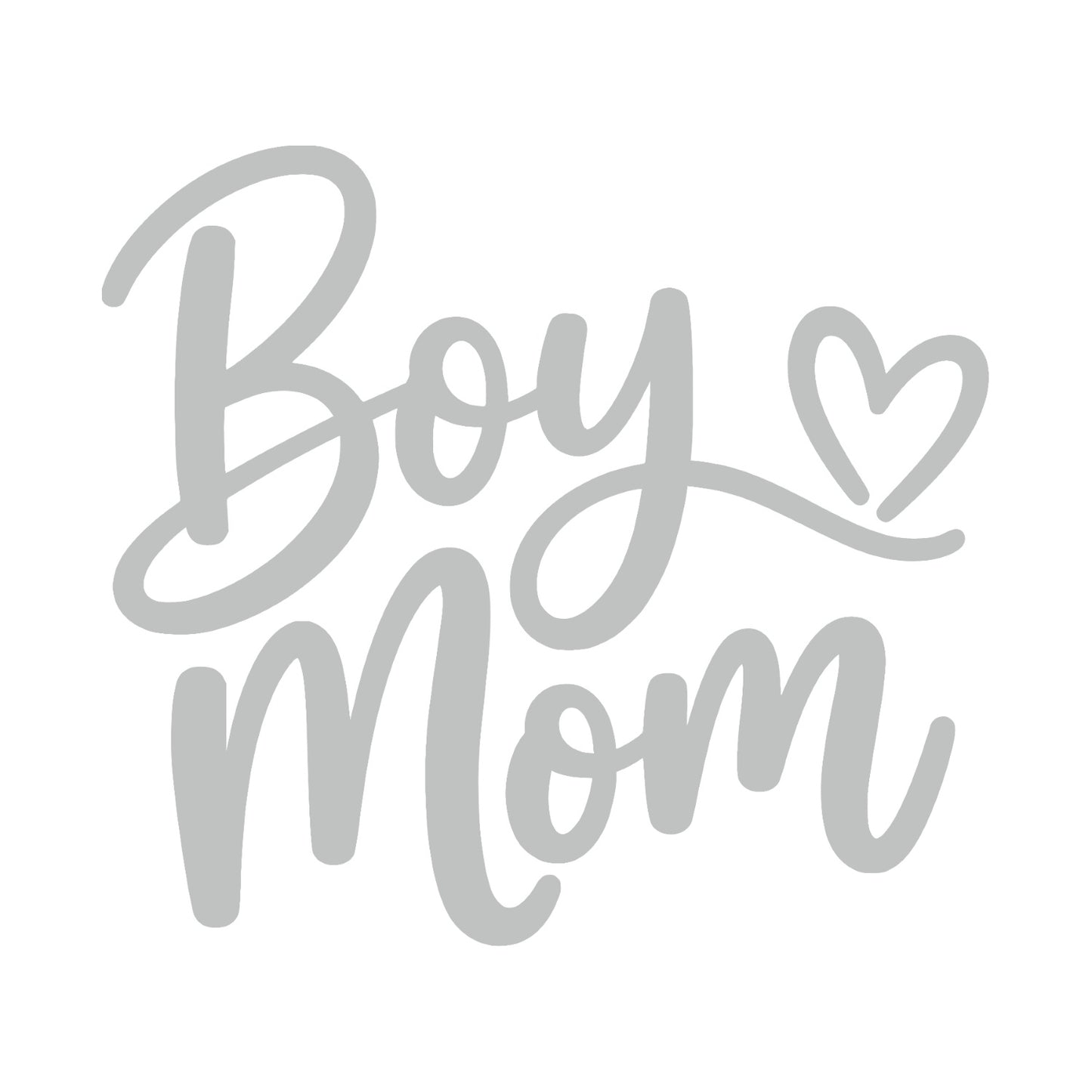Light Grey Boy Mom vinyl decal