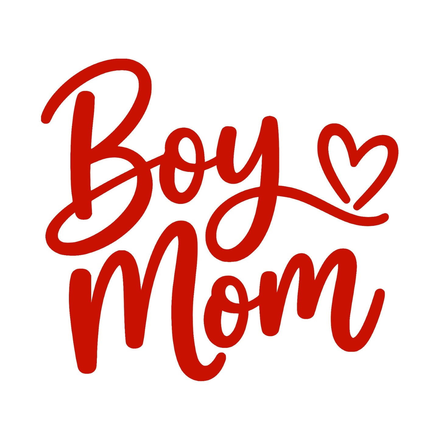 Red Boy Mom vinyl decal