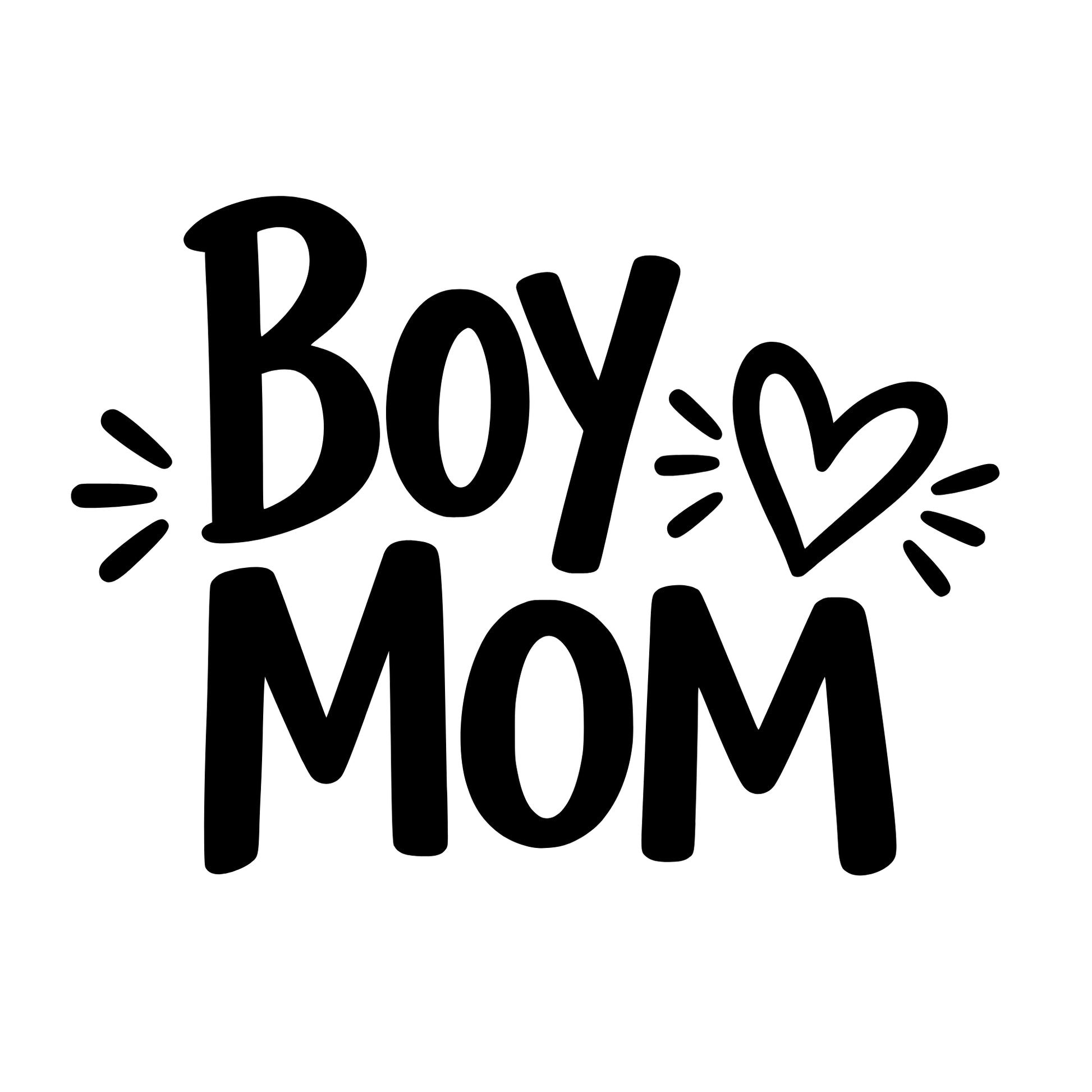 Black Boy Mom window decal