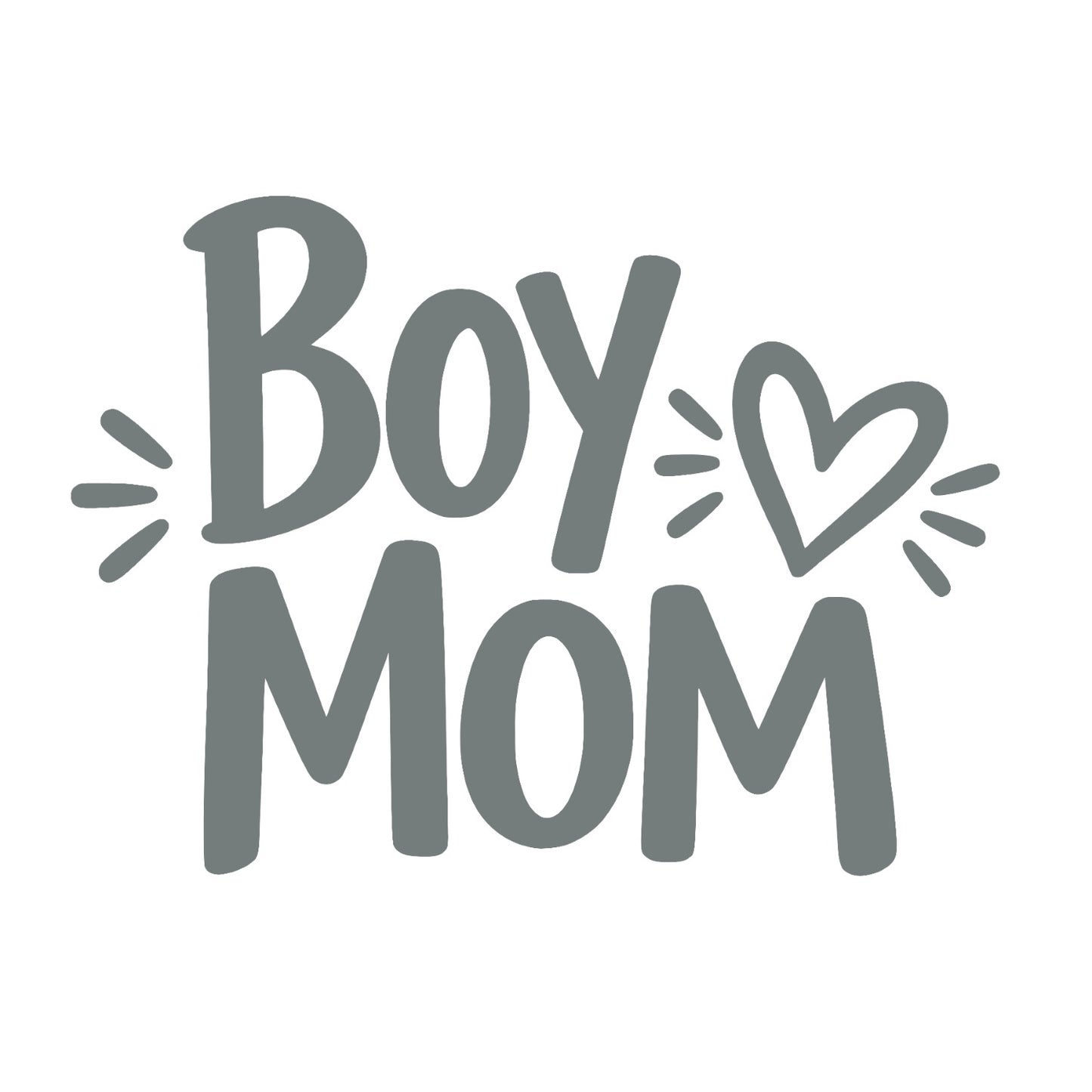 Grey Boy Mom window decal