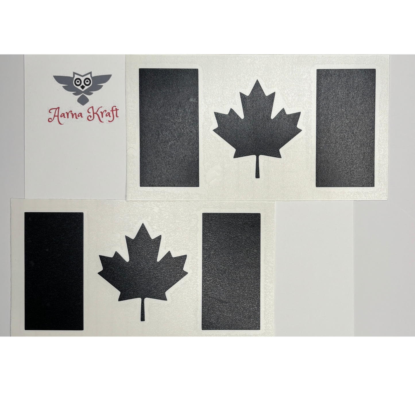 Canada Flag Vinyl Decal 2 Pack – Die-Cut Outdoor Sticker Product Example