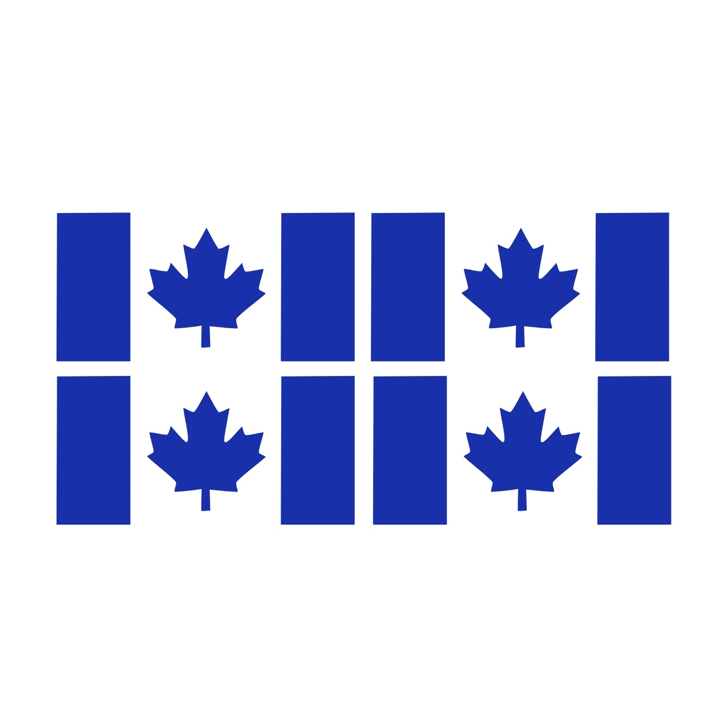 Canada Flag Vinyl Decal – Small Stem – Blue